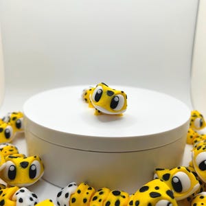Articulated Leopard Gecko Toy – Cute 3D Printed Lizard, Fidget Desk Pet, Reptile Gift, Gecko Figurine