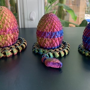 Articulated 3D Printed Mystery Snake Egg Toy