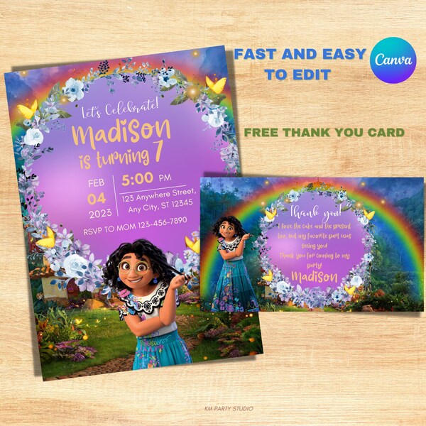 Encanto Printable Birthday Card Etsy