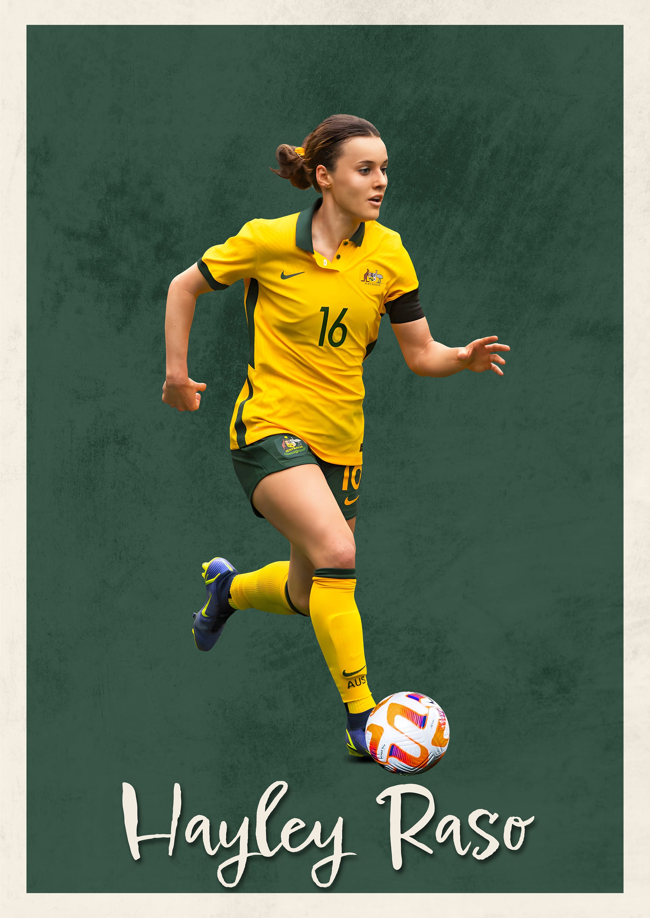 Hayley Rasa Hayley Raso Print Hayley Raso Poster Soccer Wall Art Hayley - Etsy