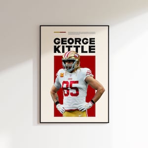George Kittle Print, George Kittle Poster, George Kittle Printable, Super Bowl Druck, San Francisco 49ers INSTANT DOWNLOAD