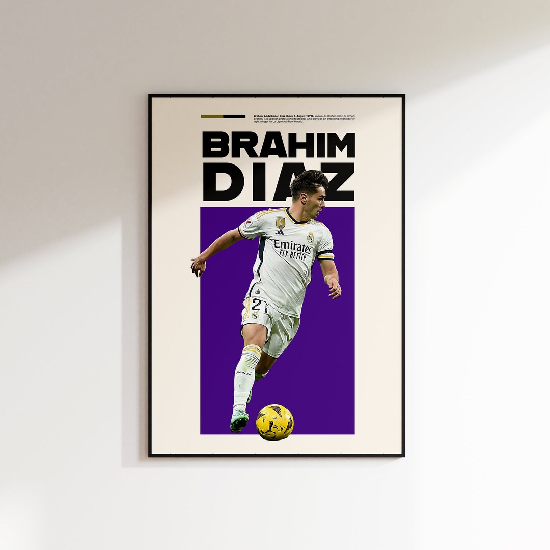 Brahim Diaz Poster Brahim Diaz Poster Minimalist Brahim Diaz Print brahim-diaz-poster-brahim-diaz-poster-minimalist-brahim-diaz-print