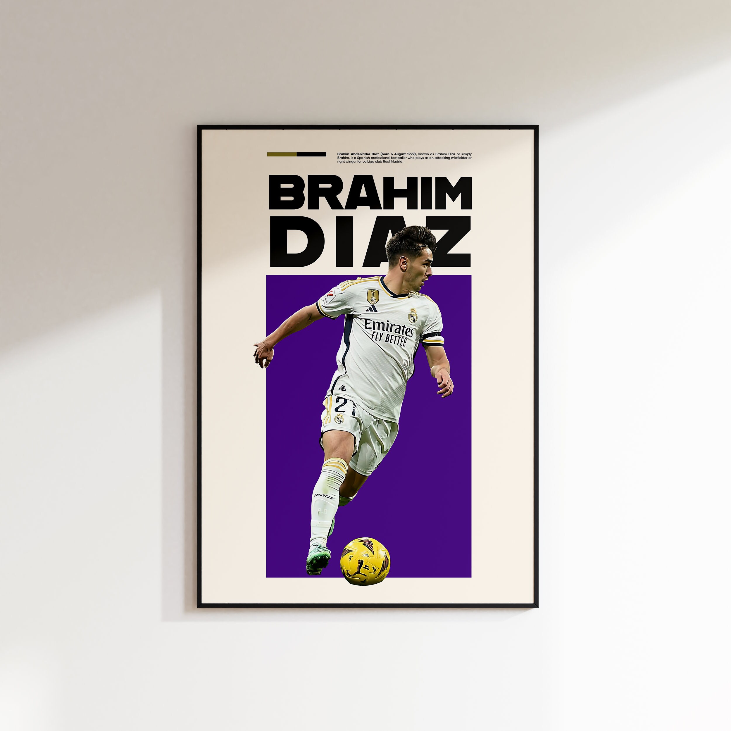 Figurine Real Madrid CF - Brahim Diaz 20 Cm - Officielle Saison 2024-25 - NEUVE