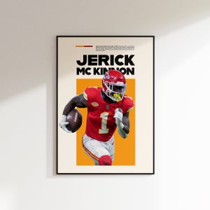 Jerick Mc Kinnon Print, Jerick Mc Kinnon Poster, Superbowl, Kansas City Chiefs, Kansas City Art, kc, Kansas City Dekor, Häuptlinge png