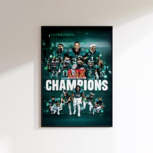 Philadelphia Eagles Print, Philadelphia Eagles Poster, Super Bowl Champions Print, Philadelphia Eagles, NFL Minimal Poster, Super Bowl