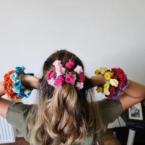 Handgefertigte, knitterfreie, elastische Pferdeschwanz-Haarbänder - wählen Sie Ihre Farben, keine Schäden, ulkfreundlich