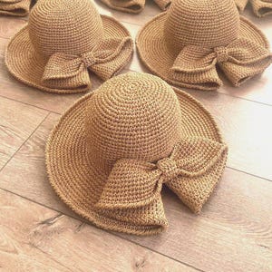 Handmade Raffia Wide Brim Sun Hat – Foldable Summer Hat for Women – Beach, Travel & Garden Style