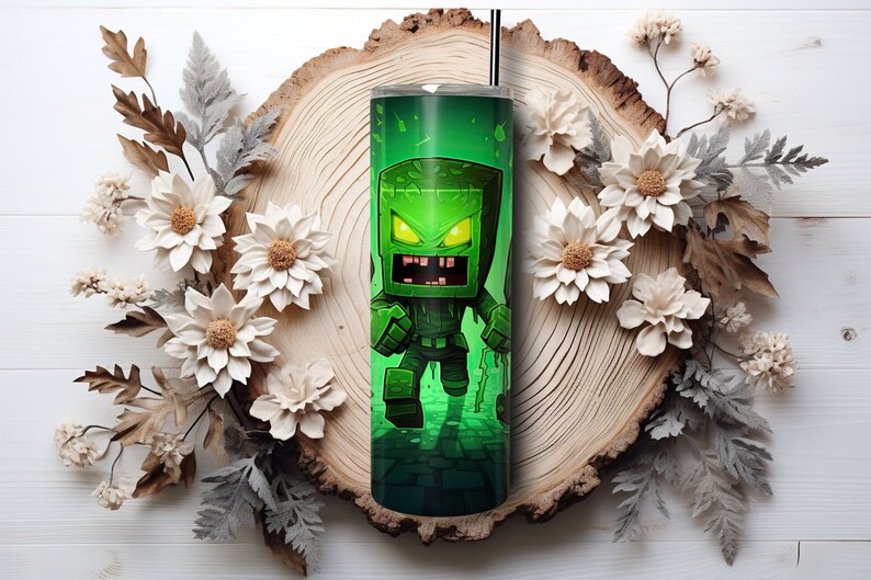 Minecraft Tumbler Wrap Creeper Tumbler Wrap Mindcraft Tumbler Wrap