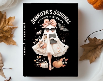Personalized Halloween Ghost Journal: Spooky Chic Diary for Teens & Women