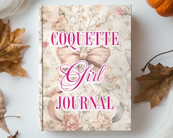 Coquette Girl Journal: Floral Bow Hardcover Notebook Mother's Day Gift
