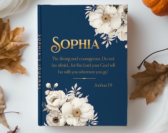 Personalized Christian Journal: Bible Verse Notebook, Religious Gift