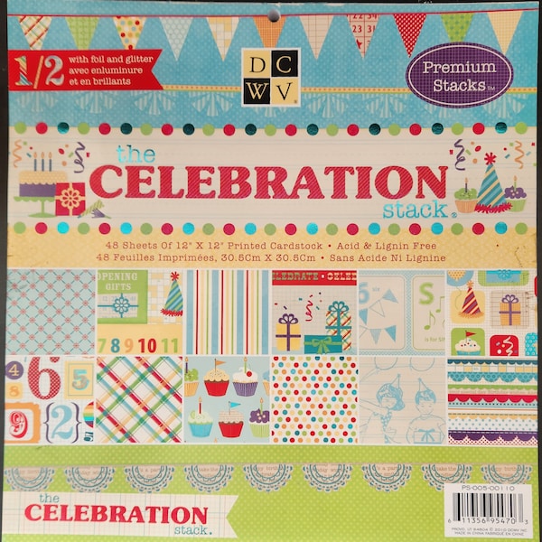 DCWV 12x12 The Celebration Stack **39/48 Pages**