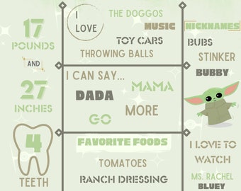 El niño es un cartel de primer cumpleaños