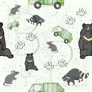 Trash Truck Inspired Seamless File