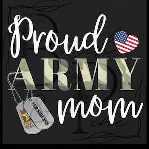 Proud Army Mom PNG