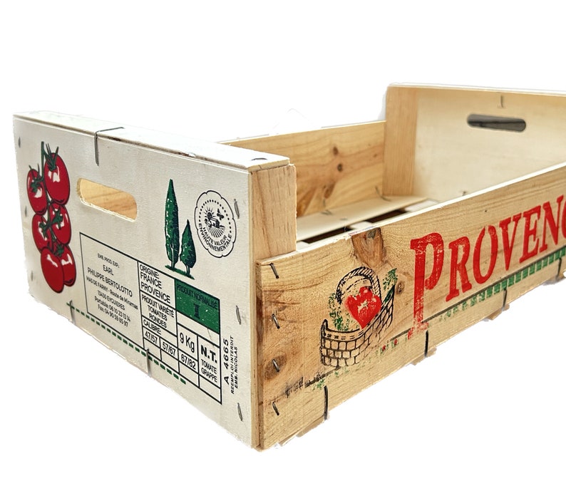 Provence, Vintage French Fruit Pallet, Vintage Fruit Basket, Second