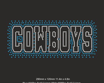 Plantilla de diamantes de imitación de los Cowboys, plantilla de diamantes de imitación Svg Detroit ss10, plantilla de diamantes de imitación de béisbol de fútbol de porristas, plantillas de Cricut Svg