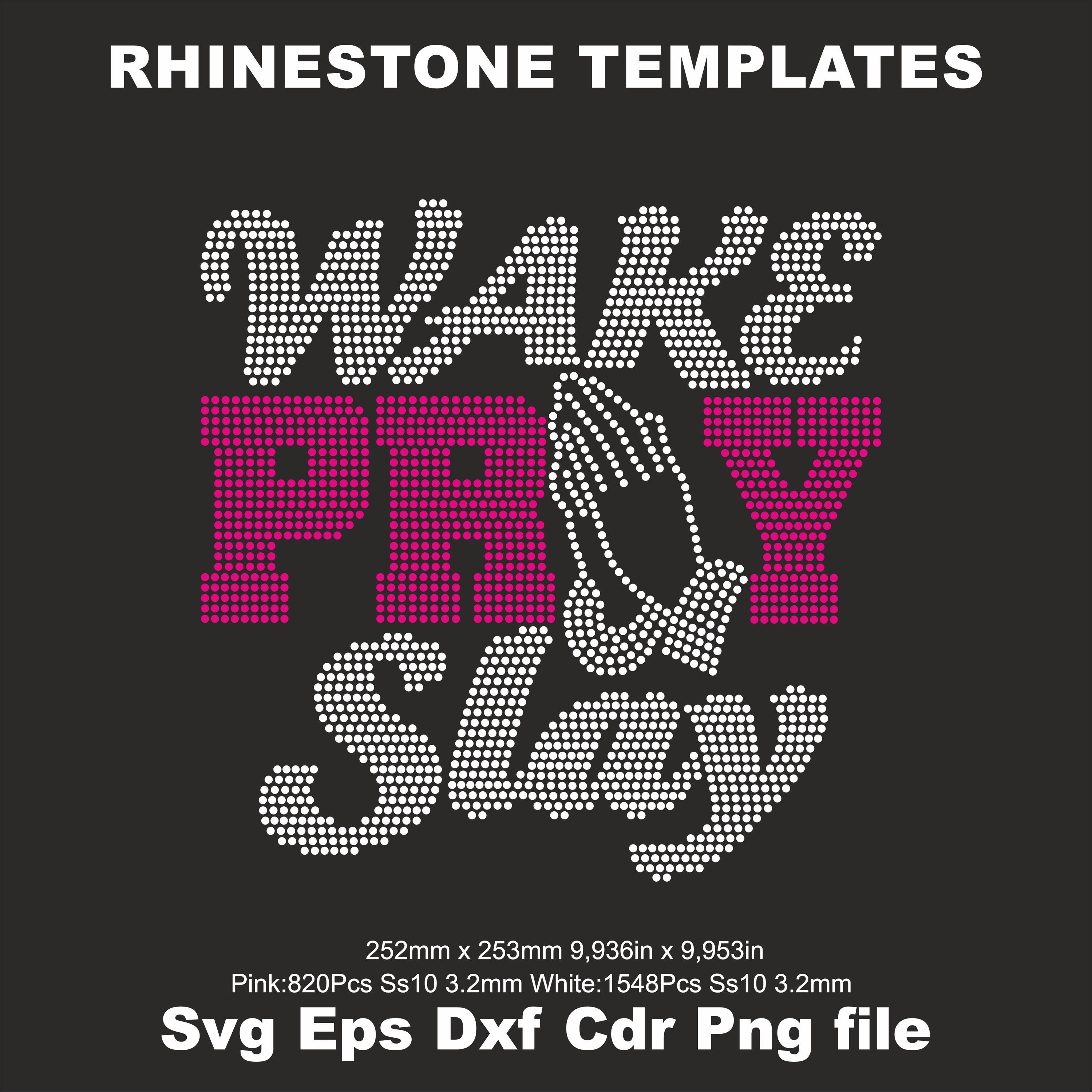 Pray Rhinestone Template Svg Ss10,wake Pray Slay Rhinestone Svg,pray ...