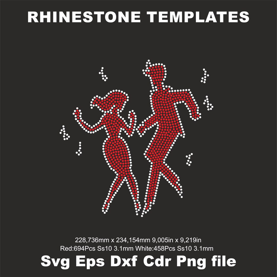 Dance Rhinestone Template SVG Ss10,dance Svg Template,dance Rhinestone ...