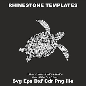 Plantilla de tortuga con diamantes de imitación ss10 Tortuga Svg Corte SVG, Camisetas de tortuga hawaiana Svg, Transferencia termoadhesiva de tortuga con diamantes de imitación Camisetas infantiles Svg