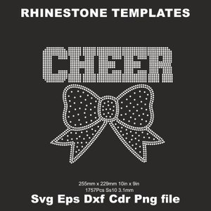Cheer Rhinestone - Etsy