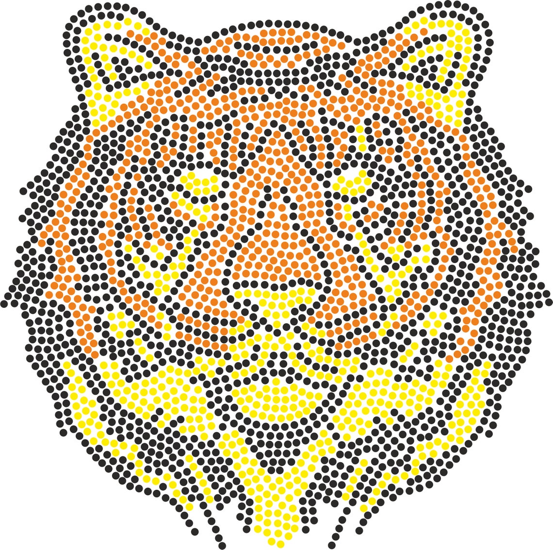 Tigers Rhinestone Design Rhinestone Tigers Svg , Rhinestone King Iron on Transfer Lions Template ...
