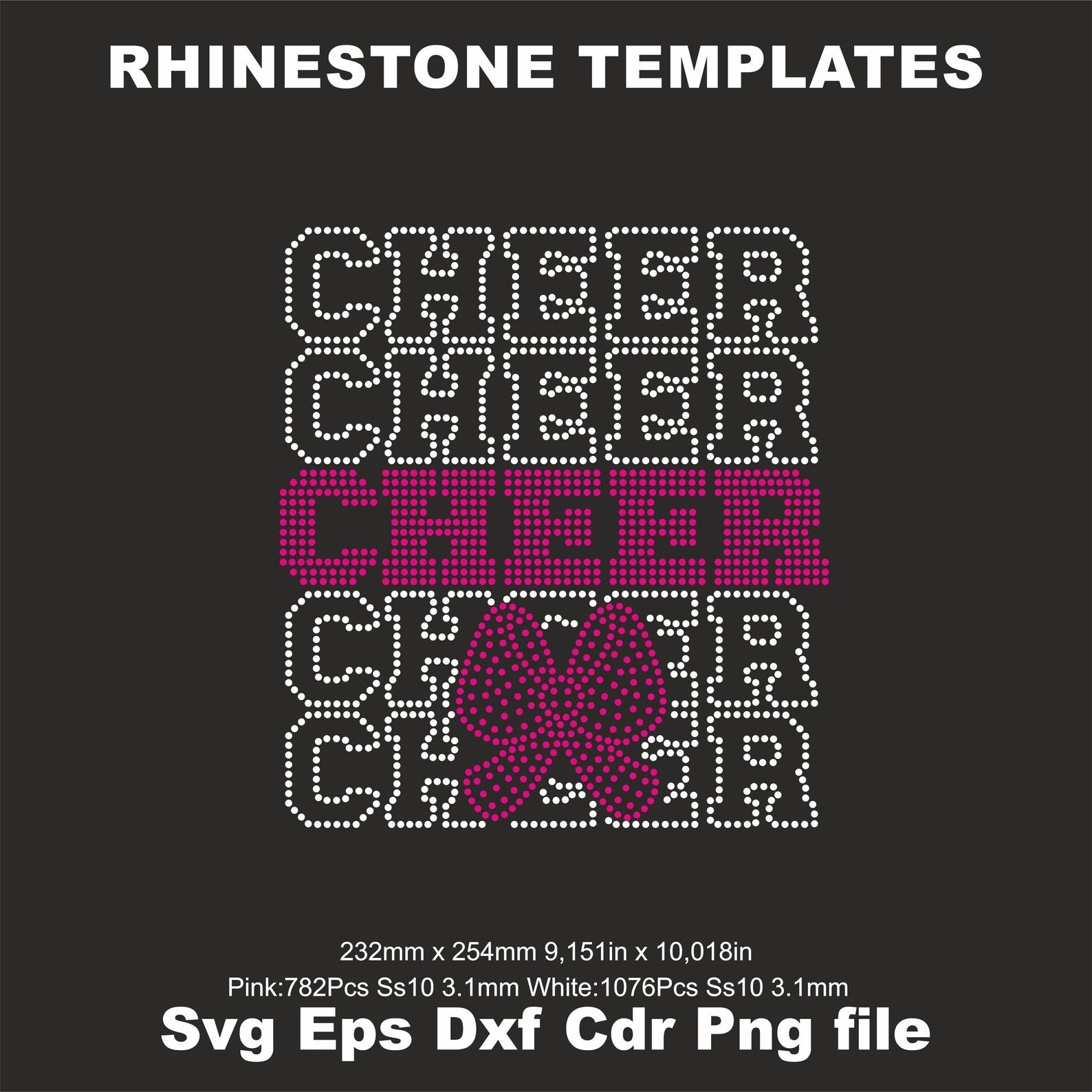 Cheer Ribbon Vector Image CHEER Ribbon Rhinestone Template SVG Ss10,cheer Bow Svg Woman Shirts ...