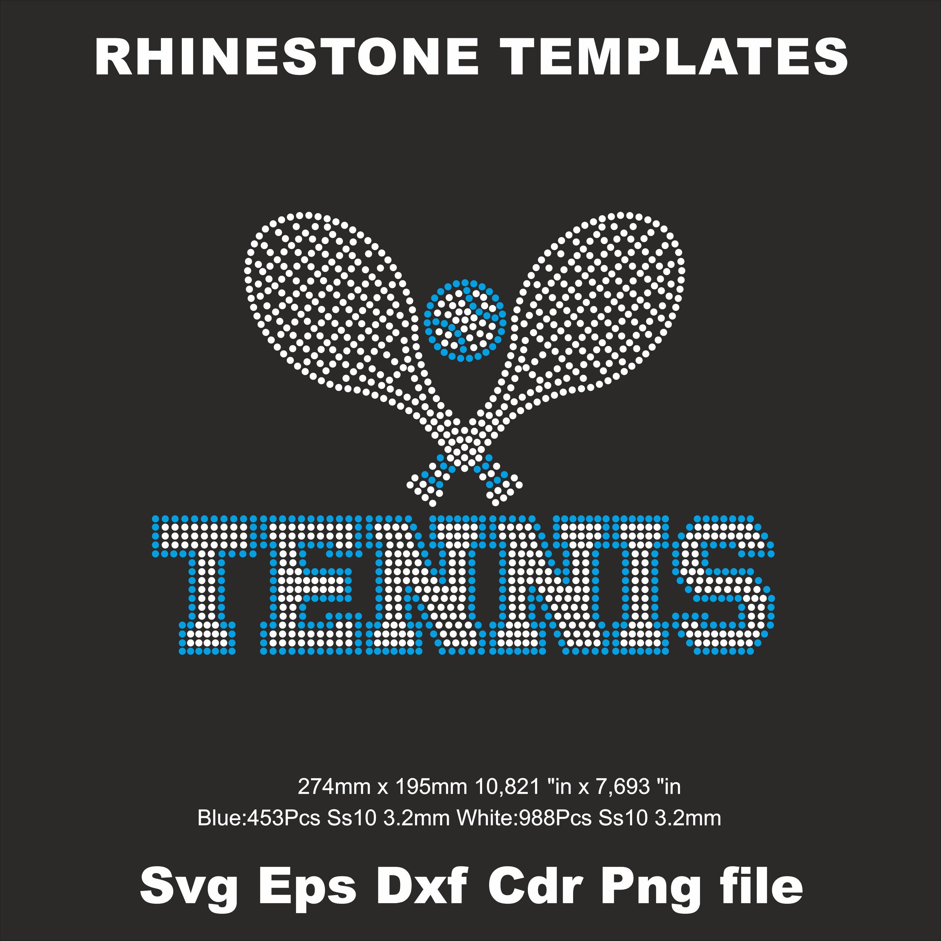 Rhinestone Racket Icon Tennis Racket Rhinestone Bling Svg Templates Ss10, Tennis Shirts ...