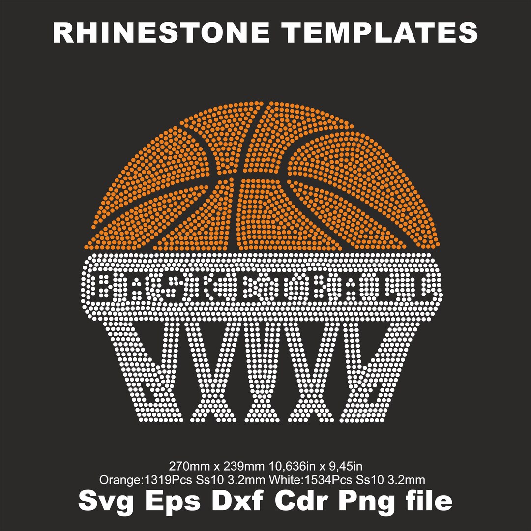Basketball Rhinestone Svg Templates Ss10,basketball Shirts Bling Svg ...