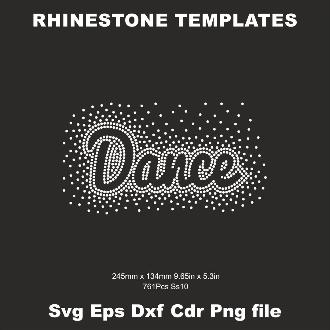 Zumba Rhinestone Template Dance Scatter Rhinestone Template SVG Ss10,woman Shirts Dance Svg ...