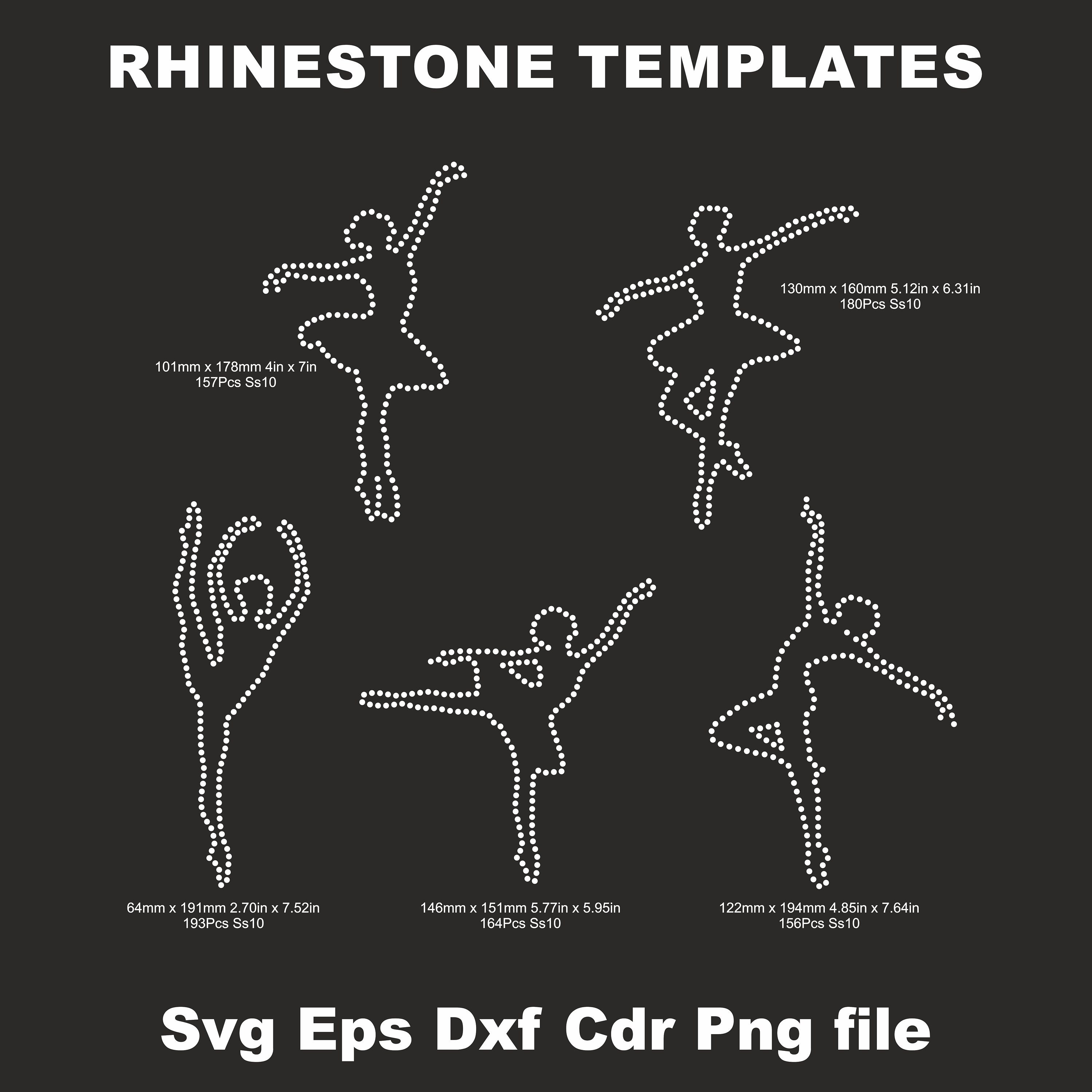 Zumba Rhinestone Template Ballet Dance Poses Rhinestone Template SVG Ss10,dancer Template ...