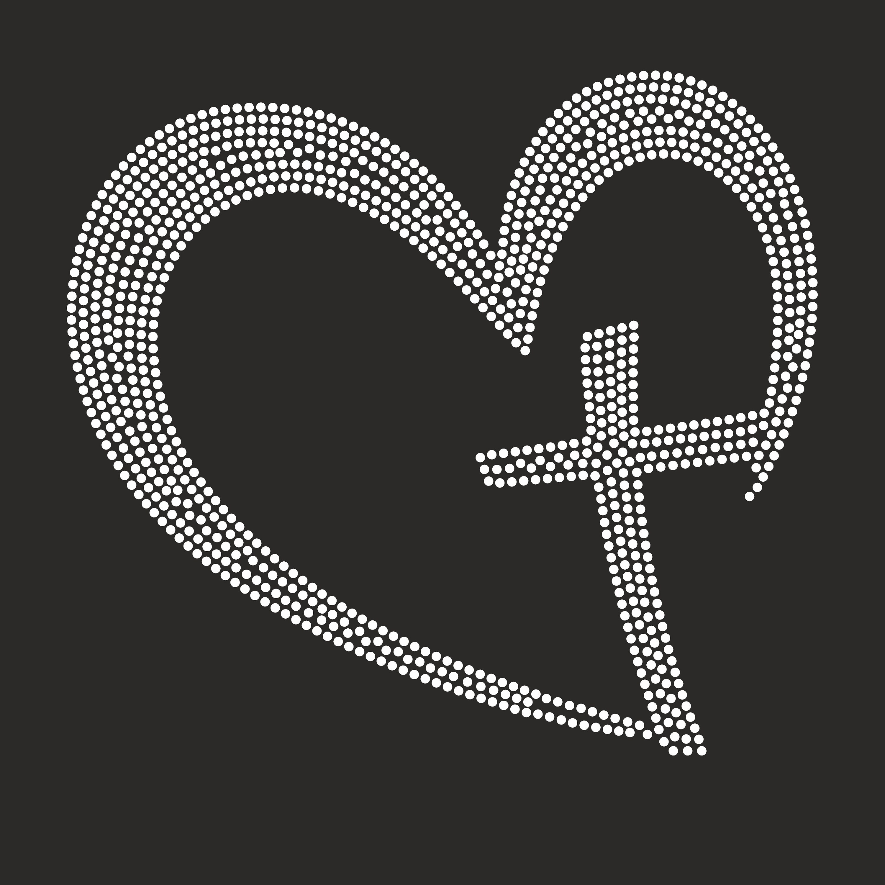 Cross Heart Rhinestone Template,faith Rhinestone Ss10 Blessed Cricut ...