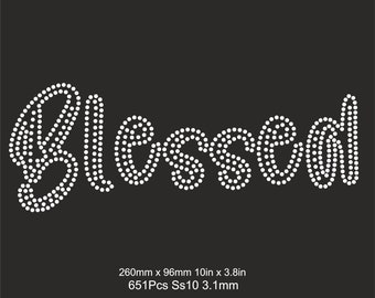 Blessed Rhinestone Template ss10,Blessed woman shirts svg for Cutting Shirt SVG, Cut File,Cricut Silhouette,Bling Template ,iron on transfer