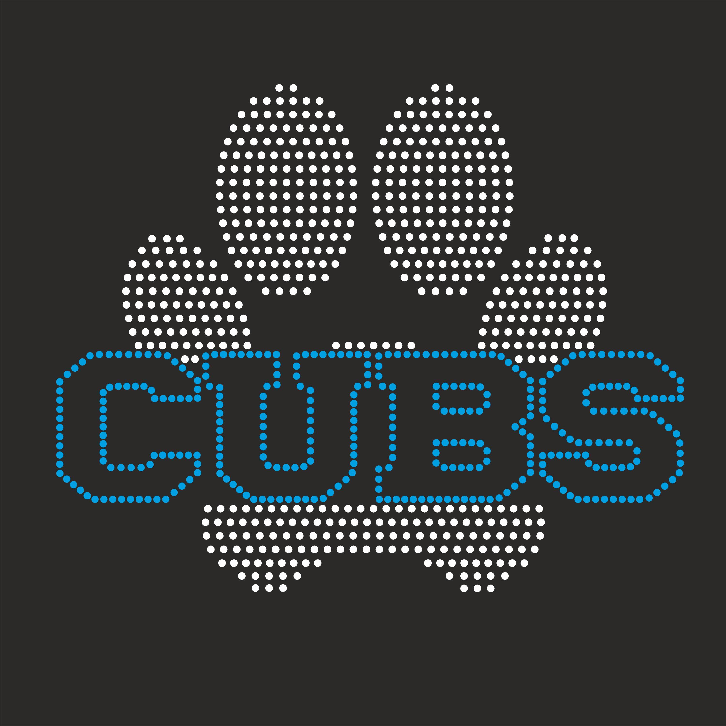 Cubs Paw Rhinestone Template,svg Cubs Ss10 Rhinestone Template Iron on ...