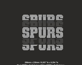 Basketball Spurs strass sjabloon, Svg ss10 strass sjabloon, Cheer Basketball Spurs strass sjabloon, Cricut sjablonen Svg