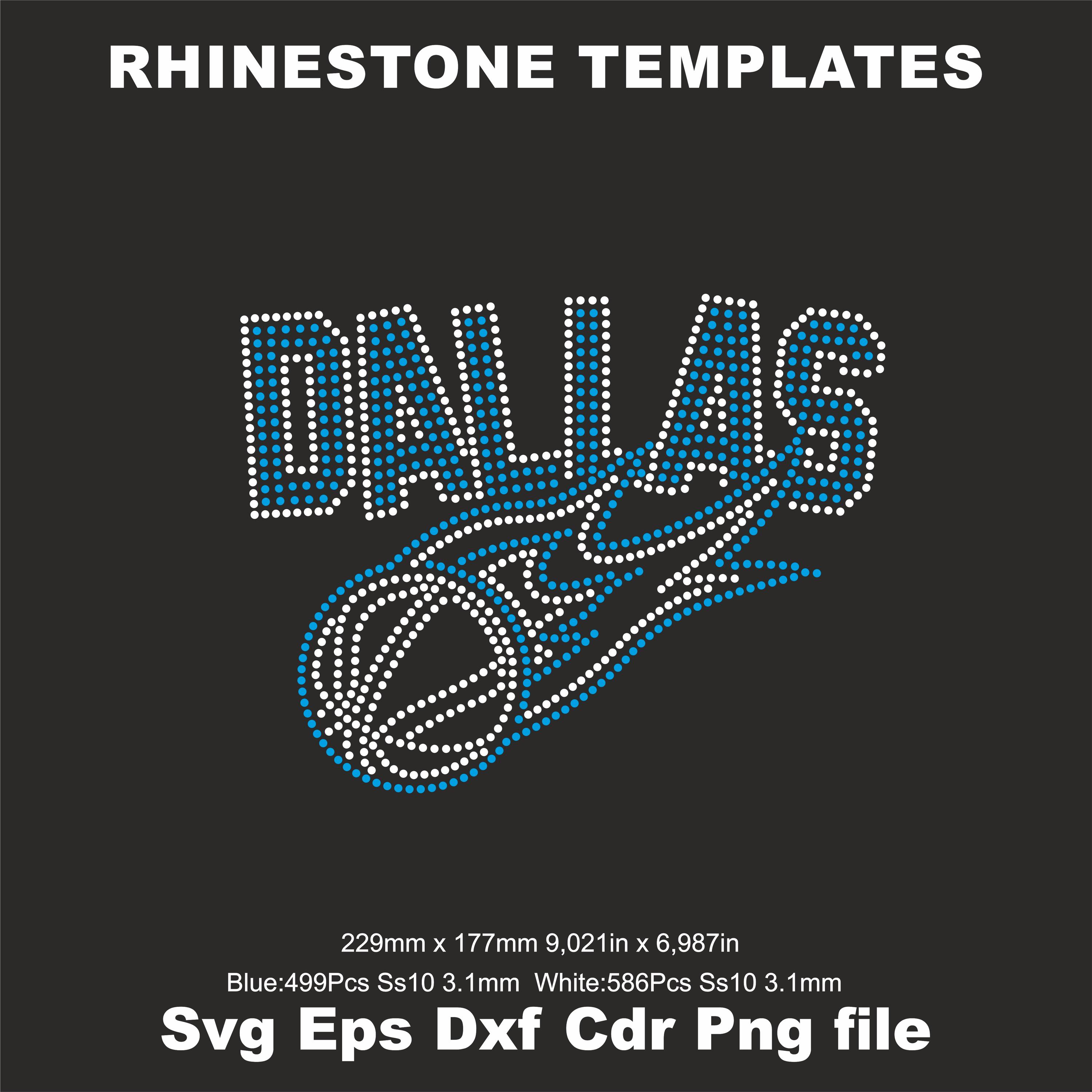 Dallas Rhinestone Template Ss10,svg Mavericks Rhinestone Woman Shirts ...