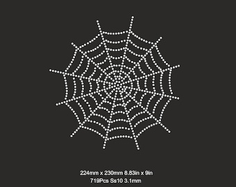 Plantillas de telaraña con diamantes de imitación Svg SS10, araña, telaraña con diamantes de imitación, araña de Halloween con diamantes de imitación Cricut, plantillas Svg SS10 con diamantes de imitación Svg