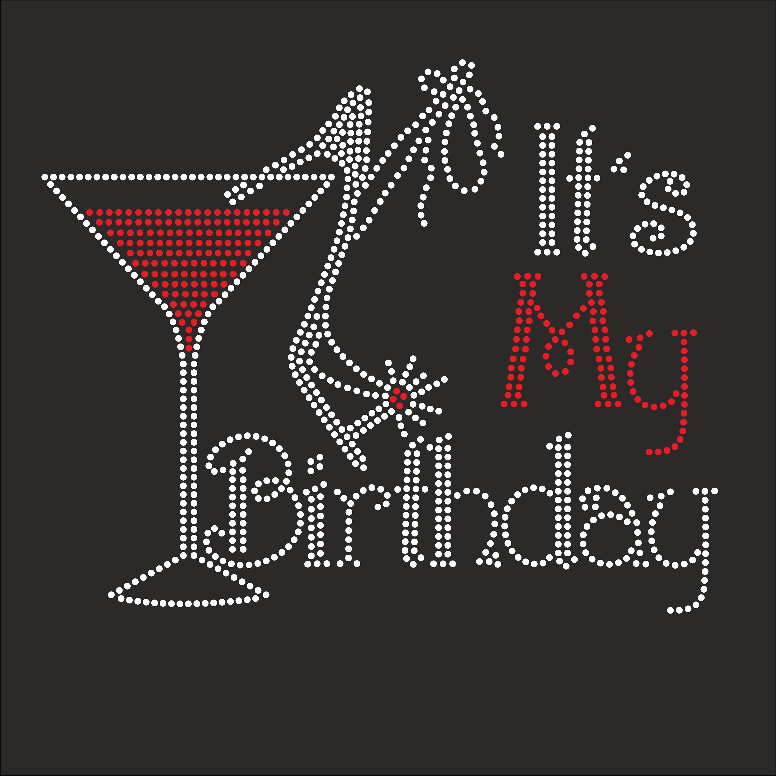Birthday Rhinestone Template Ss10 Svg,İron on Transfer Rhinestone ...