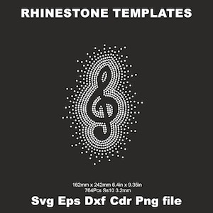Music Scatter Rhinestone Template Svg ss10,scattered glitter Music woman shirts svg Template SVG Cut File Iron on transfer hot fix Pattern