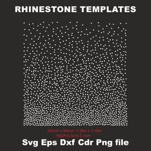 Rhinestone Scattered pattern ss10, Rhinestone Sheet 30cm 12inx12in ss10 sprinkling Hotfix Design DOWNLOAD CUT TEMPLATE File Svg,Eps,Png