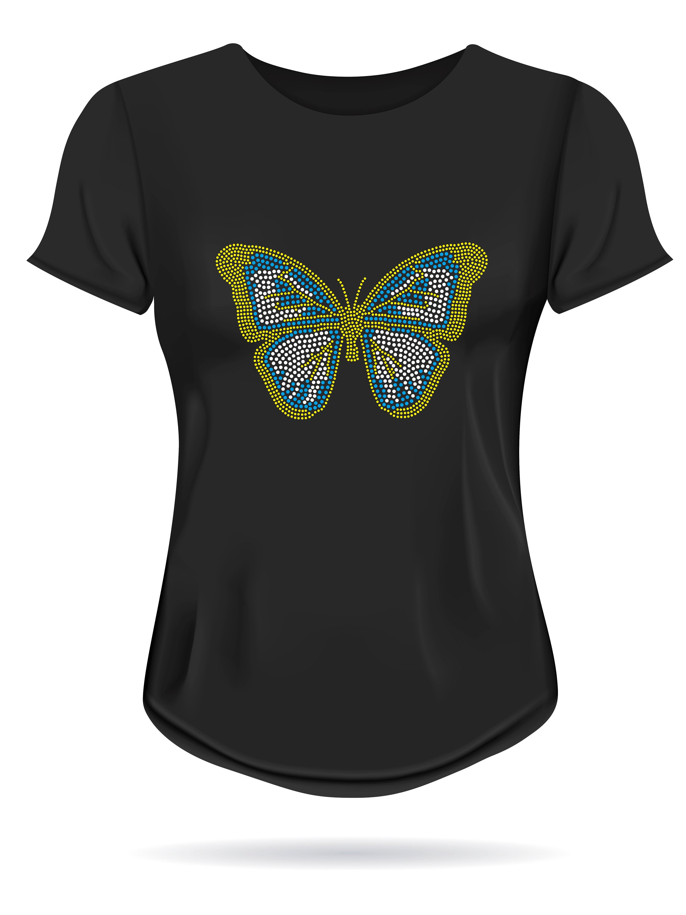 thumbnail image 2 of Butterfly Rhinestone Template For Cricut Instant Download Svg Rhinestone File For Cricut Rhinestone Ss10 Shirt Template Tshirt Design Svg 2 of 13