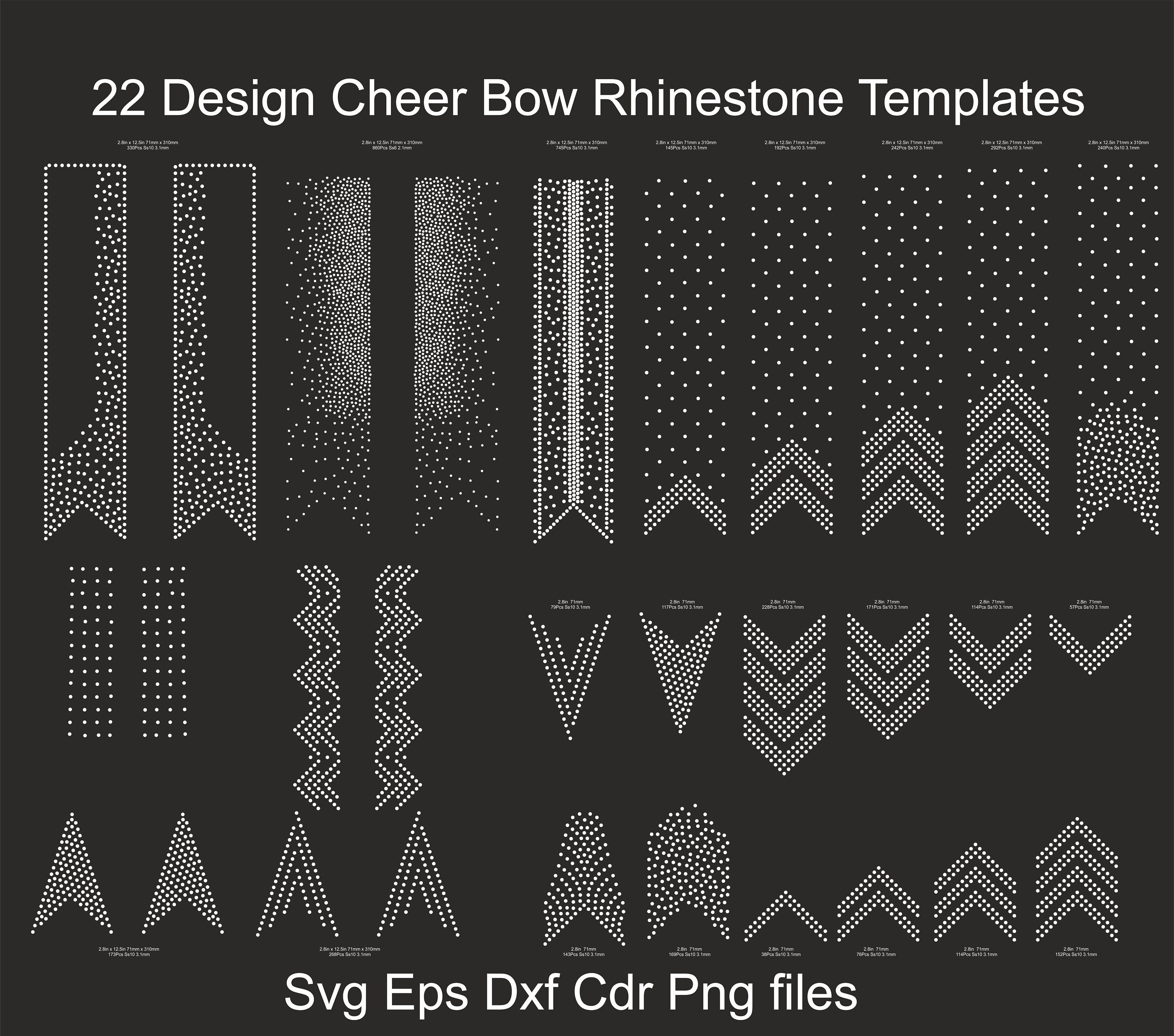 Rhinestone Sticky Flock Template Material (color varies) - 12 wide - –  Cheer Bow Supply