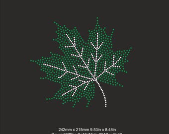 Blad strass sjabloon Svg Ss10, blad herfst ontwerp ss10, strass patroon, strass sjabloon, digitale Svg-ontwerpsjabloon cadeaus voor moeder