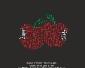 Bitten Apple Rhinestone SVG,Fruit Rhinestone svg plantillas SS10 Diseño Descargar archivo de corte en Svg,Eps,Png cricut Rhinestone Svg