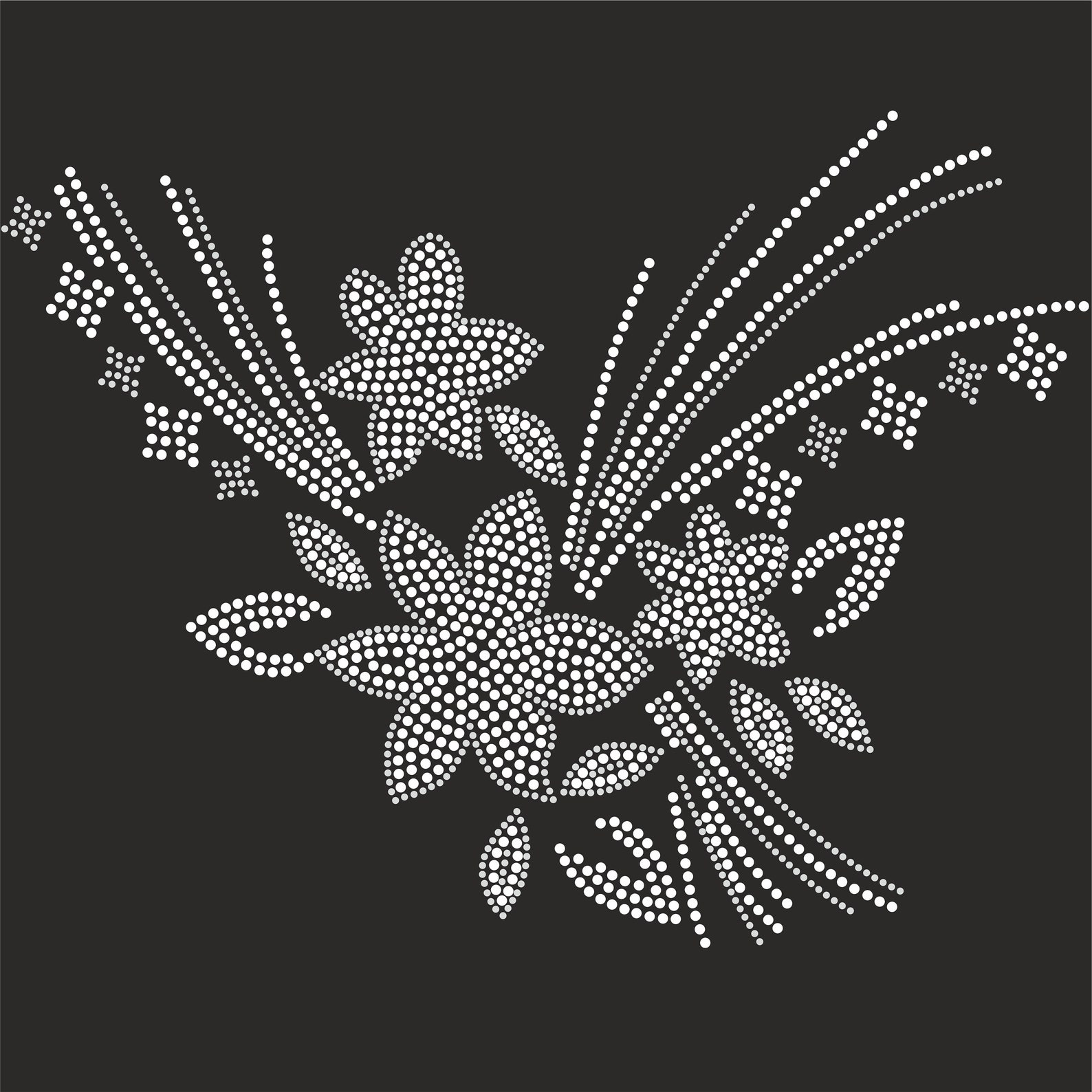 Victory Rhinestone Template Rhinestone Template Collar Necklace Ss10 Ss6, Hotfix Design DOWNLOAD ...