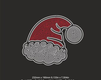 Christmas Hat Rhinestone templates ss10, Christmas svg Templates ,2026 New Year Svg, Santa Rhinestone Svg, Christmas  woman shirts svg