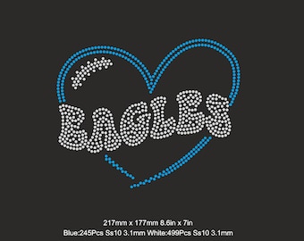 Eagles Cheer Rhinestone template ss10 Svg, Eagles Cheerleader Svg, Eagles iron on transfer, Eagles sport bra woman shirt Svg File for Cricut