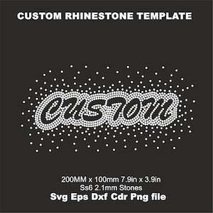 Ronneshia 4 design CUSTOM Rhinestone Templates Rhinestone Personalized Design svg, Bling Shirt Pattern svg, cut file