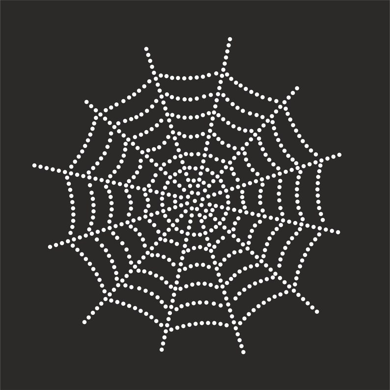 Spider Rhinestone Design Spider Web Rhinestone Templates Svg Ss10,spider,rhinestone Cobweb ...