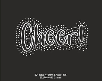 Plantilla de diamantes de imitación para animadoras SS10, camisetas de mujer con diamantes de imitación para animadoras, archivo SVG para planchar sobre la escuela o la universidad con diamantes de imitación para Cricut